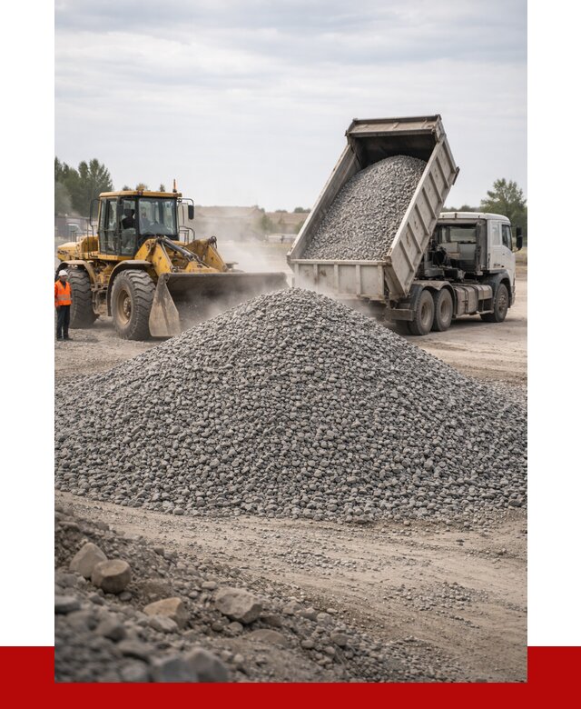Купить щебень с доставкой в Урюпинске от 2575 руб. | ПРОНЕРУДРюп