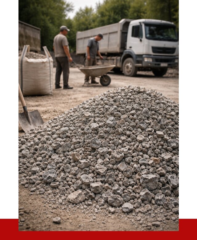 Гранитный щебень фракция 20-40 в Урюпинске от 3296 руб. ПРОНЕРУДРюп