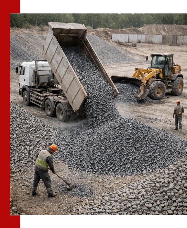 Щебень габбро-диабаз фр. 5-20 с доставкой в Урюпинске