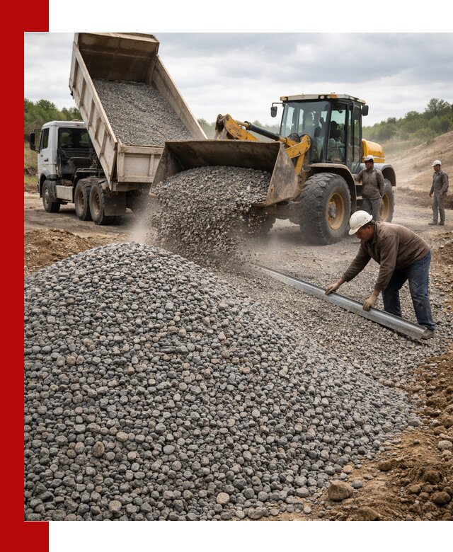 Гравийный щебень фракция 5-20 с доставкой в Урюпинске