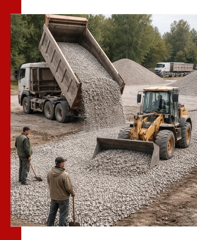 Купить гравийный щебень фракция 20-40 в Урюпинске с доставкой