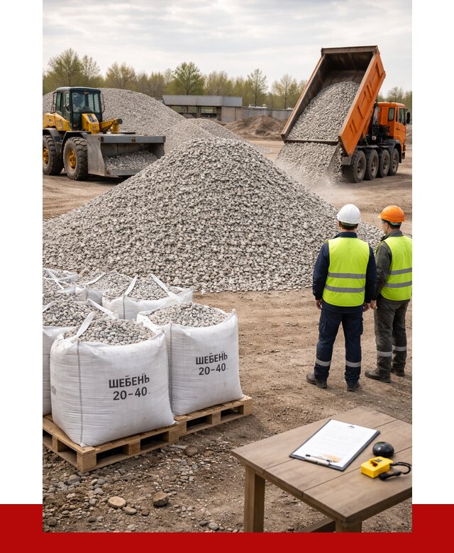 Известняковый щебень 20-40 в Урюпинске от 2163 р. ПРОНЕРУДРюп