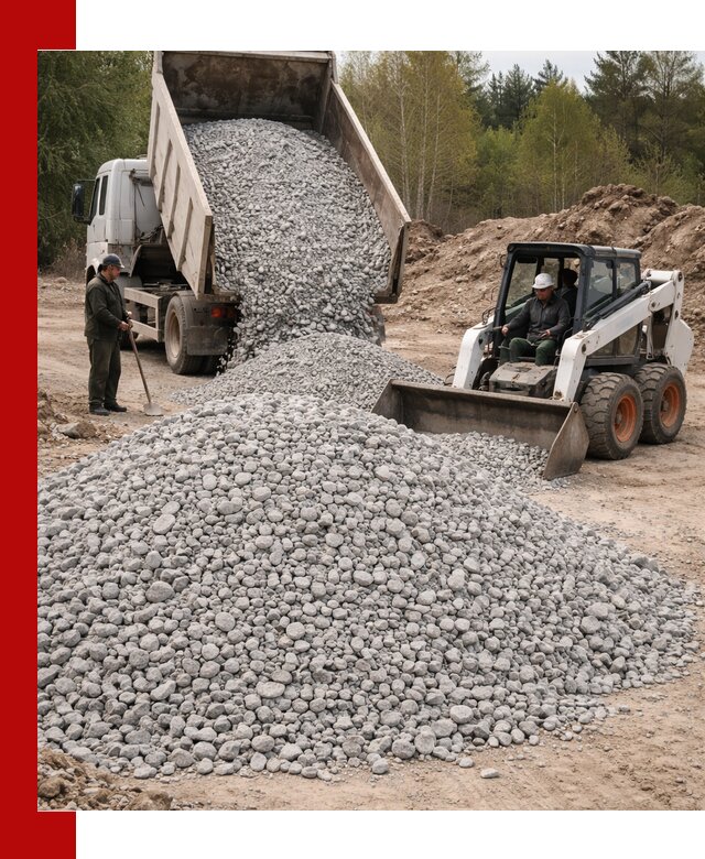 Доставка доломитового щебня в Урюпинске напрямую от карьера