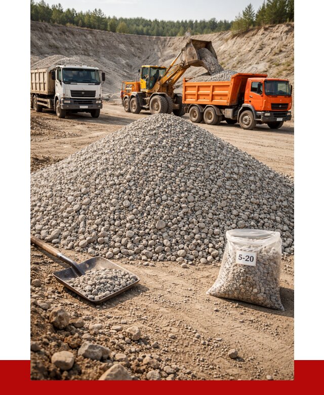 Доломитовый щебень фр. 5-20 в Урюпинске от 4326 р. | ПРОНЕРУДРюп