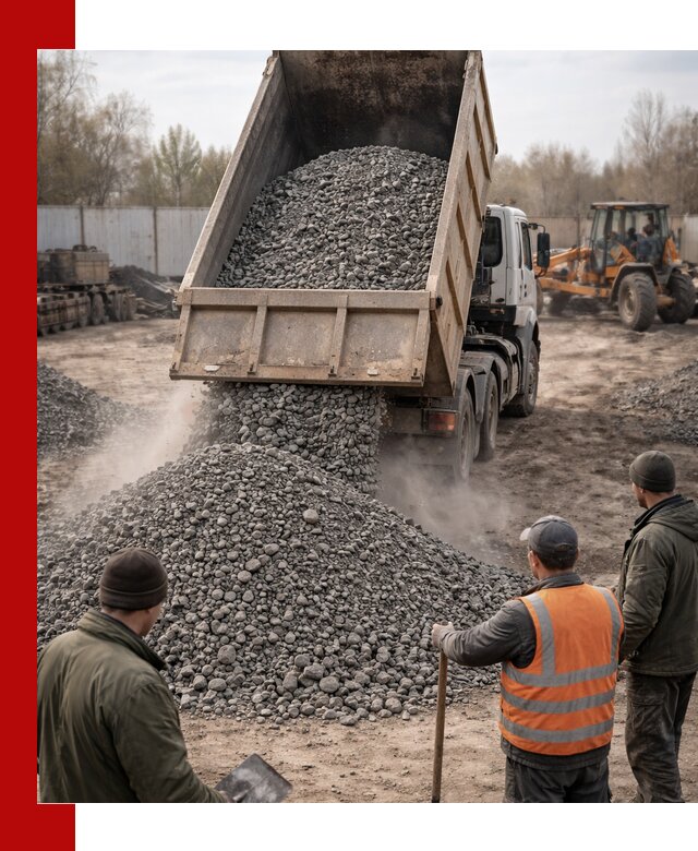 Доставка шлакового щебня в удобные сроки по выгодной цене в Урюпинске