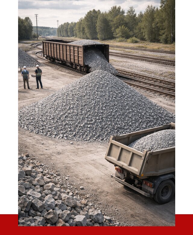 Железнодорожный щебень 20-60 в Урюпинске от 1751 р. | ПРОНЕРУДРюп