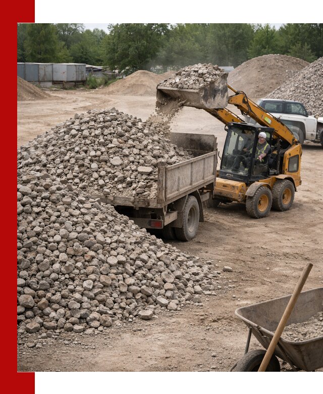 Доставка вторичного щебня в Урюпинске для строительных работ