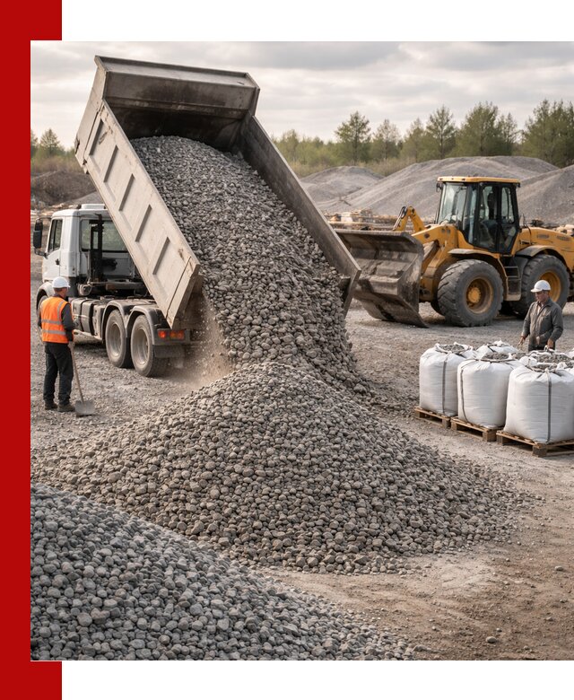 Бетонный щебень фракция 5–20 с доставкой в Урюпинске
