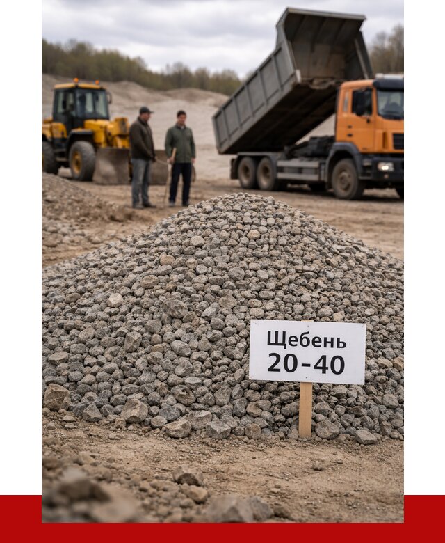 Бетонный щебень фракция 20-40 в Урюпинске от 2524 р. | ПРОНЕРУДРюп