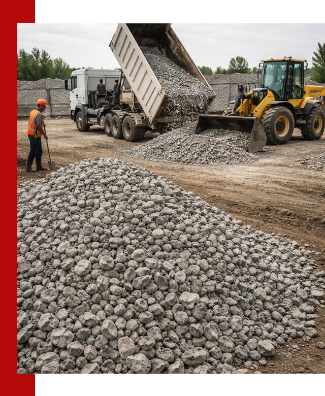 Доставка бетонного щебня фракции 40-70 в Урюпинске