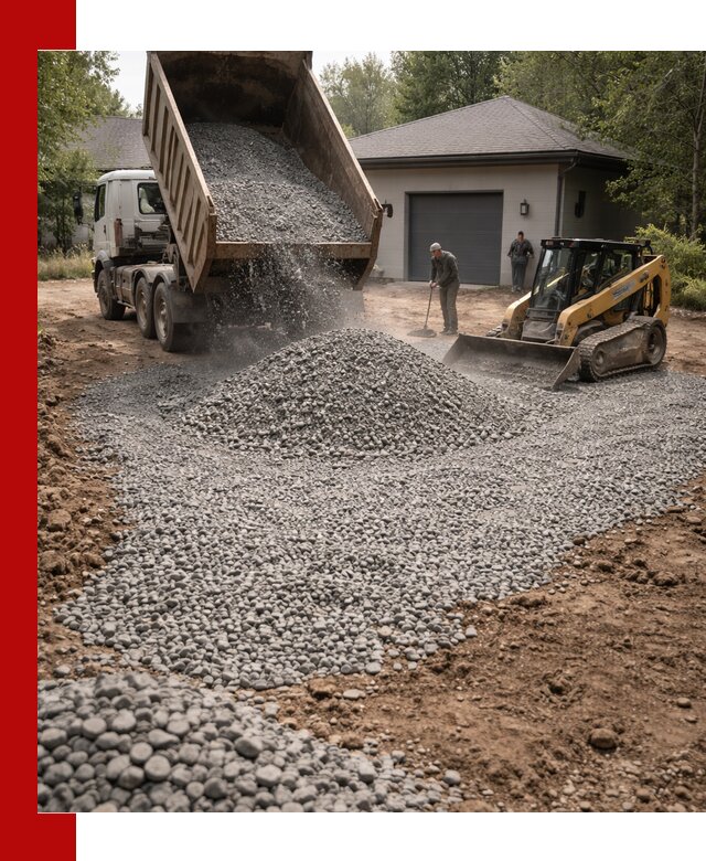 Щебень для парковки в Урюпинске: доставка и укладка качественного материала