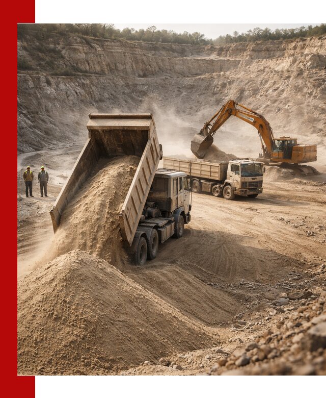 Карьерный песок навалом с доставкой в Урюпинске