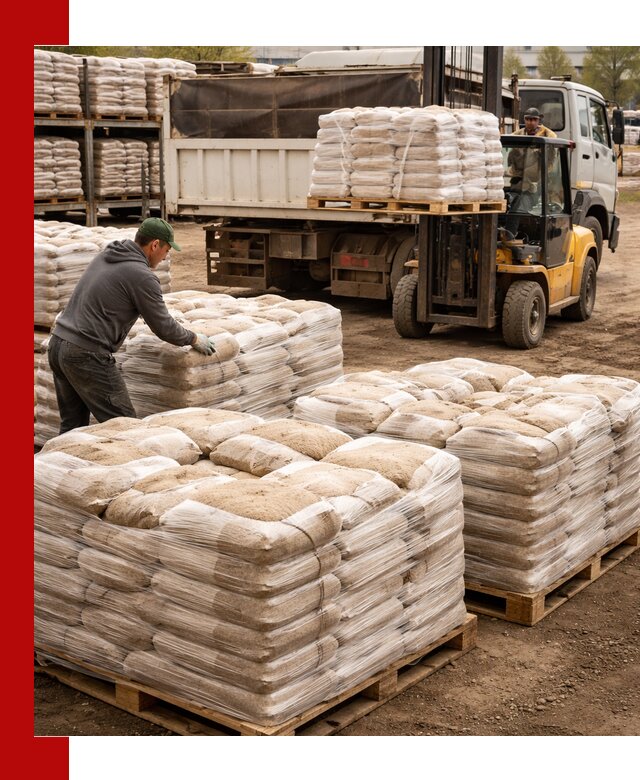 Карьерный песок в мешках с доставкой в Урюпинске