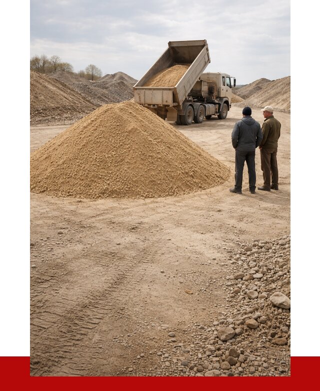 Карьерный песок крупнозернистый в Урюпинске от 8756 р | ПРОНЕРУДРюп