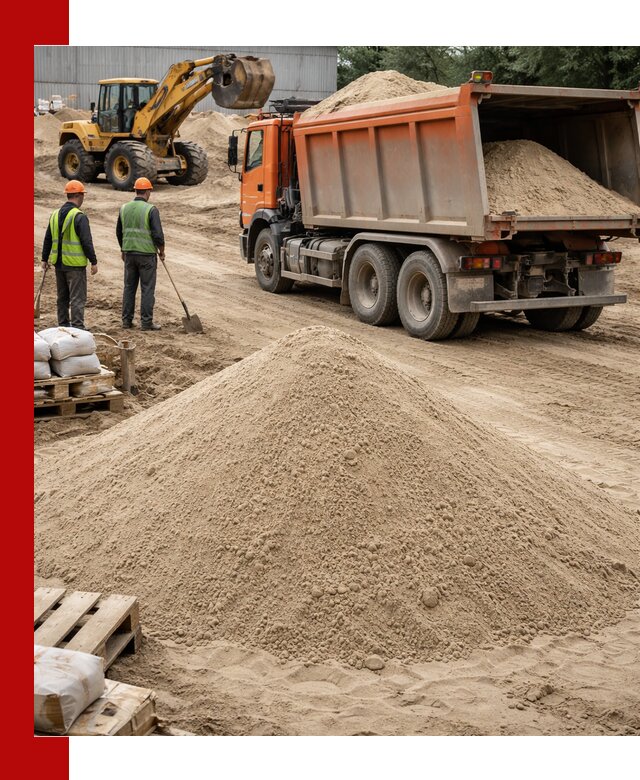 Доставка и продажа мытого речного песка в Урюпинске