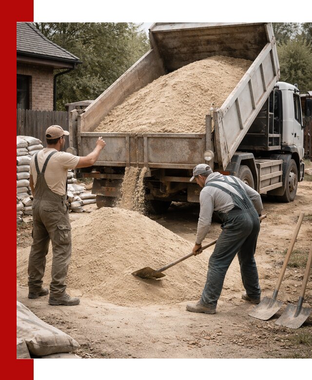 Песок для штукатурки с доставкой в Урюпинске качественный и чистый