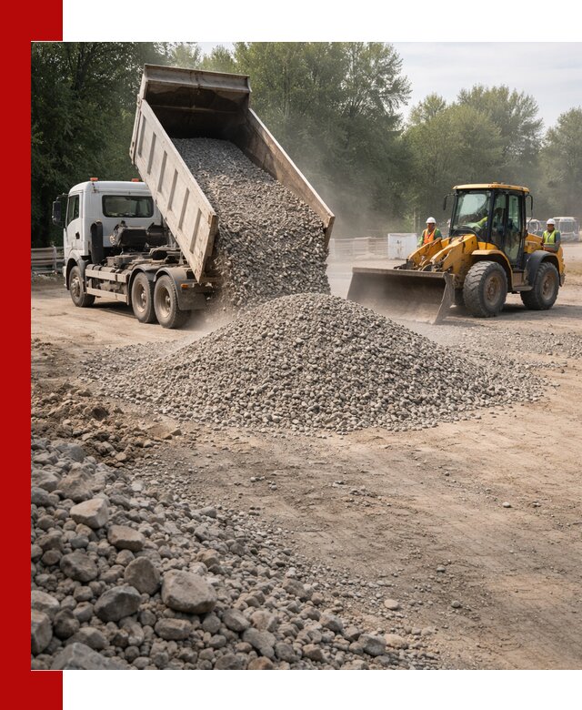 Гравий фракция 5–20 доставка в Урюпинске оптом и в розницу
