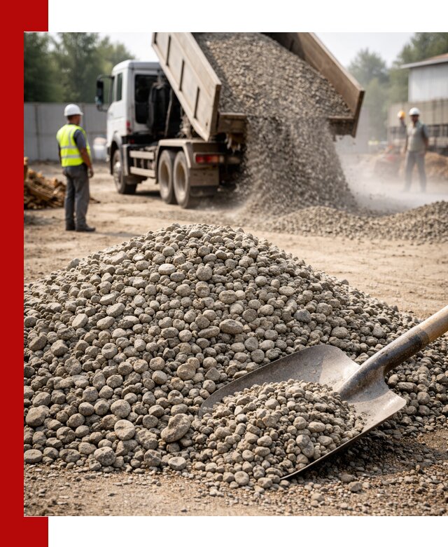 Доставка гравия фракции 20-40 в Урюпинске с самосвалами