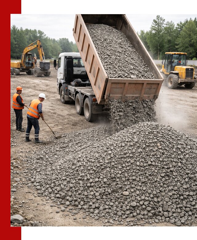 Доставка гравия фракции 40-70 в Урюпинске оптом и в розницу