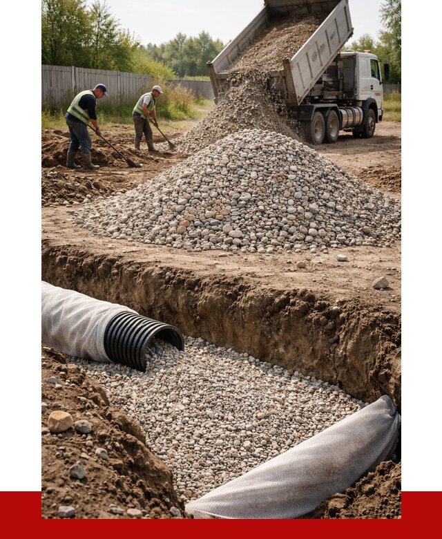 Гравий для дренажа в Урюпинске от 2266 р., доставка ПРОНЕРУДРюп