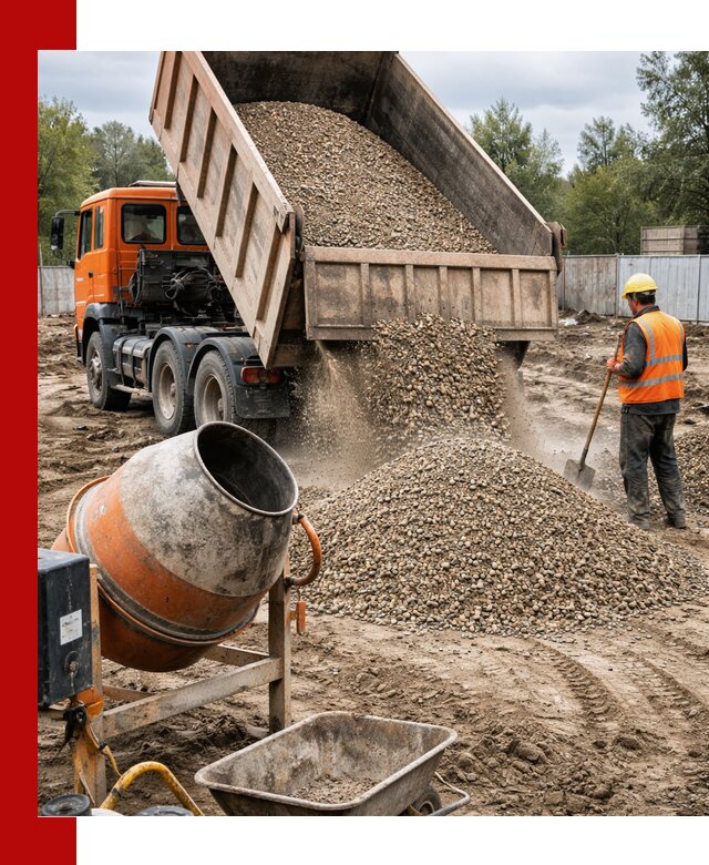 Опгс для бетона с доставкой самосвалом в Урюпинске от производителя