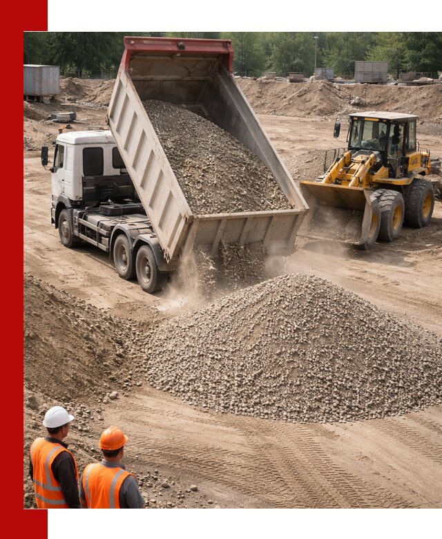 Щебень с песком (ЩГПС С2) с доставкой в Урюпинске
