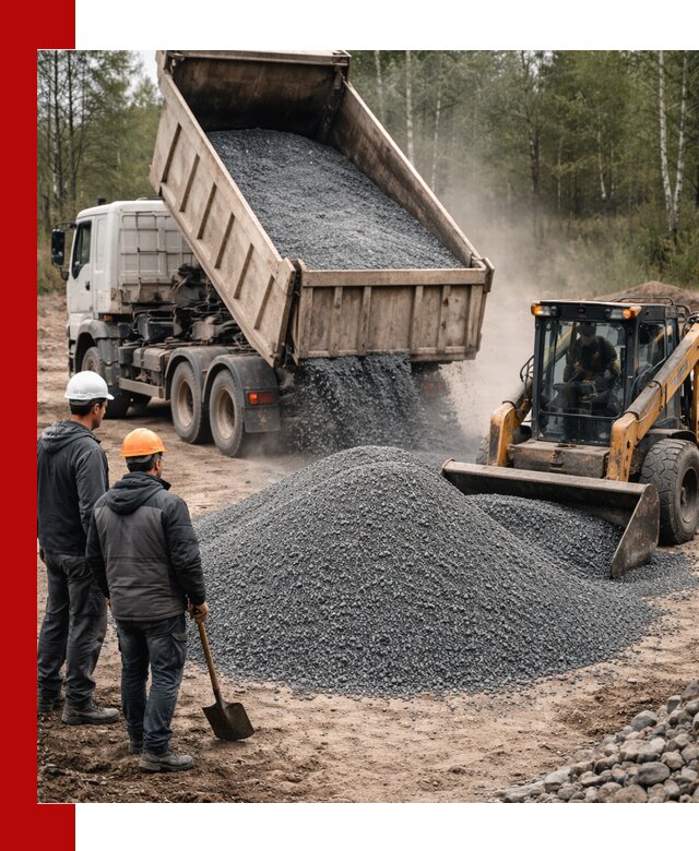 Гранитный отсев 0-5 с доставкой и разгрузкой в Урюпинске