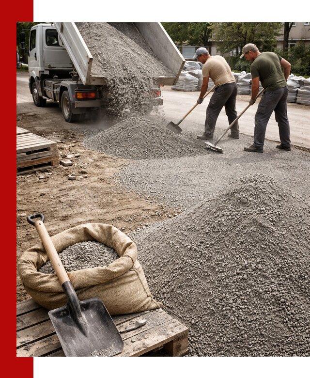 Отсев для тротуарной плитки в Урюпинске — доставка и укладка