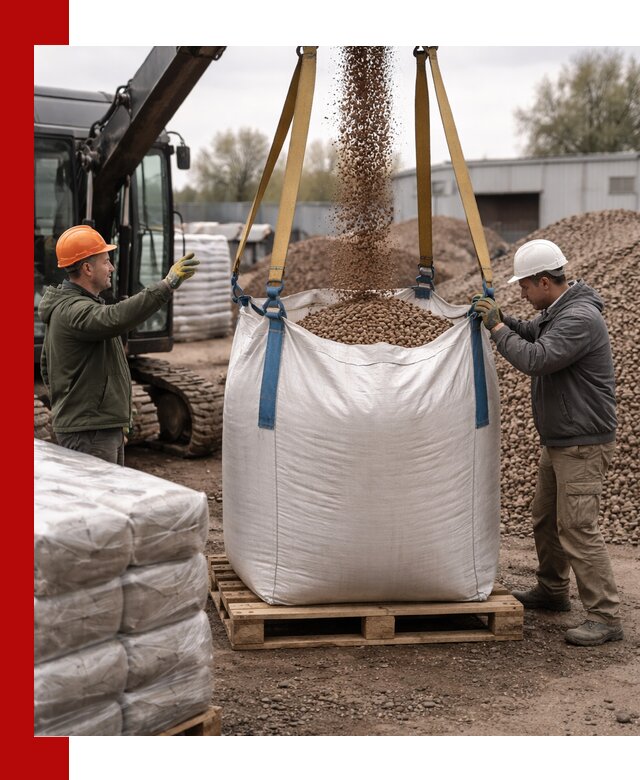 Керамзит в биг-бегах с доставкой в Урюпинске