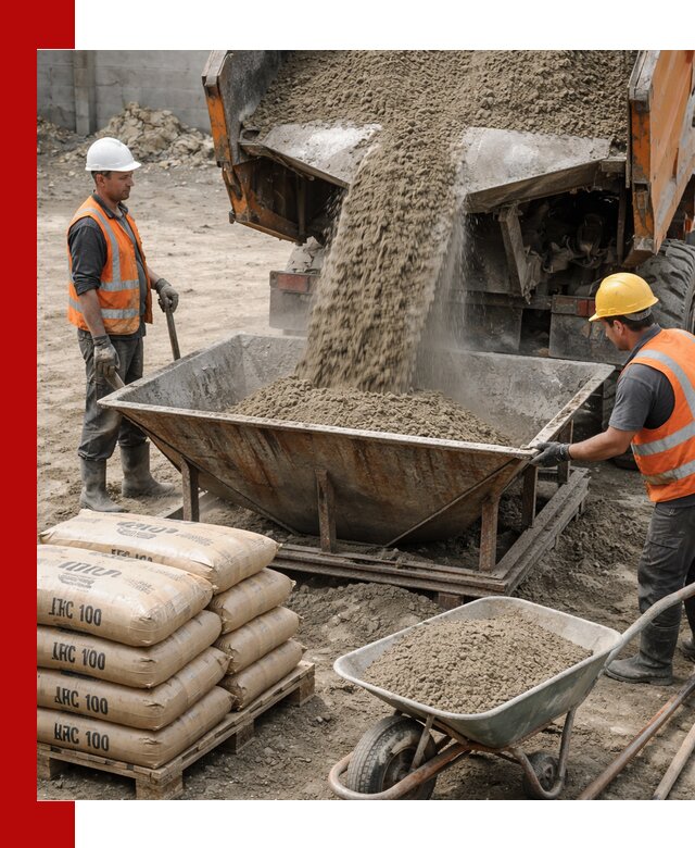 Доставка цементно-песчаной смеси М100 в Урюпинске