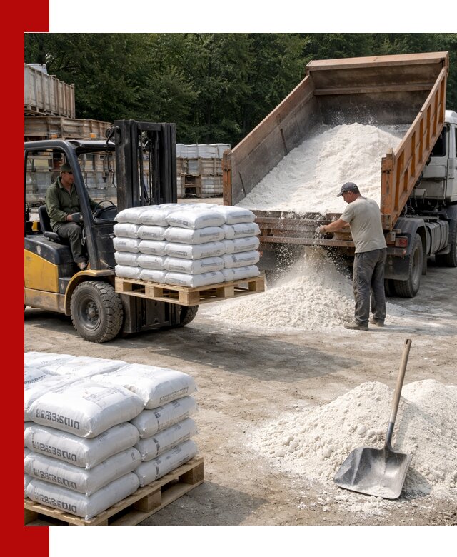 Доставка строительной извести оптом и в розницу в Урюпинске