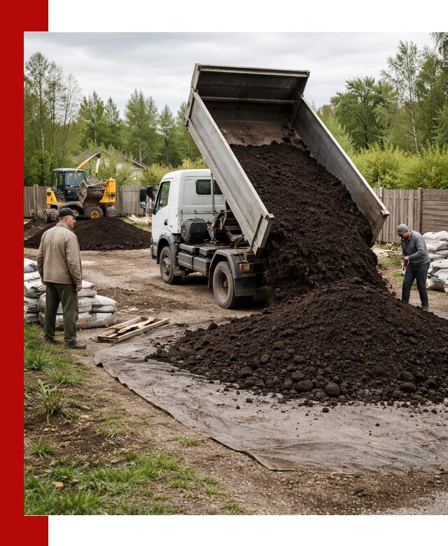 Доставка качественного почвогрунта в Урюпинске оптом и в розницу