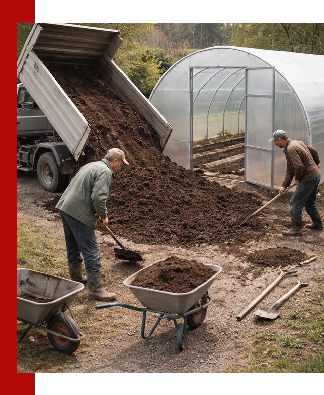 Грунт для теплицы с доставкой в Урюпинске — плодородный субстрат под растения