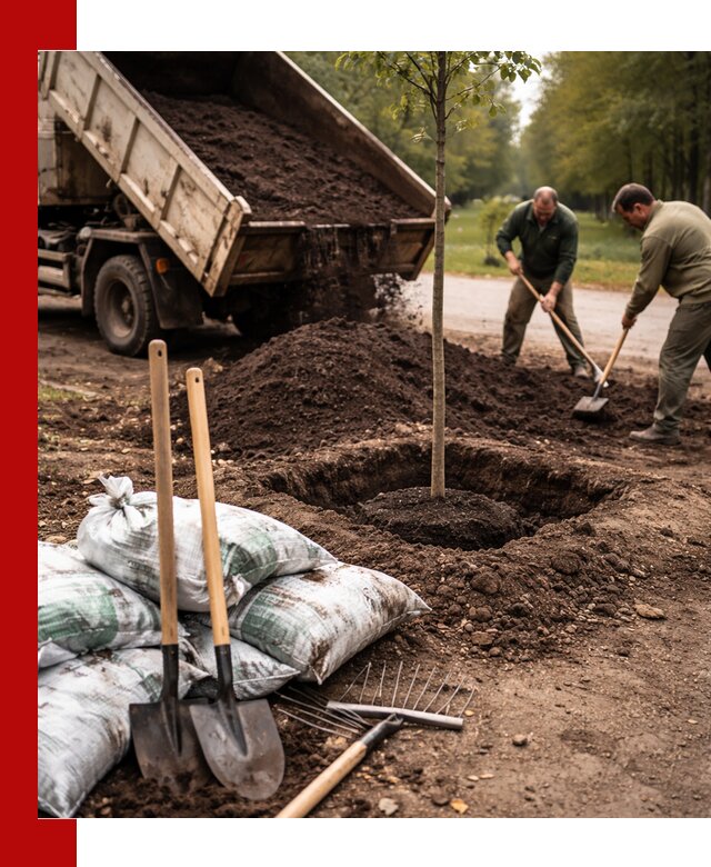 Грунт для посадки деревьев в Урюпинске — доставка и подготовка почвы