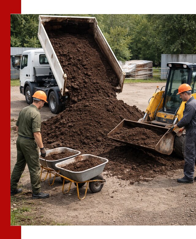 Доставка торфо-земляной смеси в Урюпинске для огорода и ландшафта