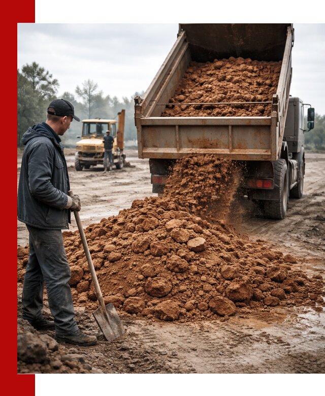 Глина для засыпки в Урюпинске с доставкой самосвалами