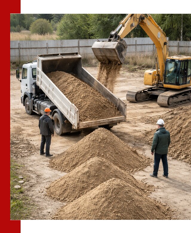 Доставка супеси вагонными и автопартиями в Урюпинске