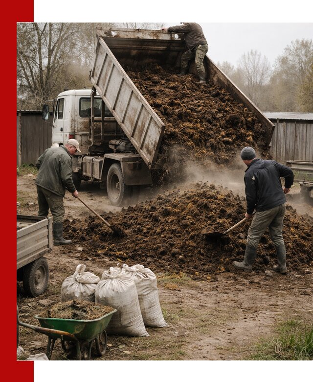 Доставка коровьего навоза самосвалом в Урюпинске