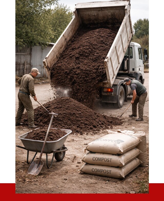 Купить компост в Урюпинске от 4326 р. за куб с доставкой | ПРОНЕРУДРюп