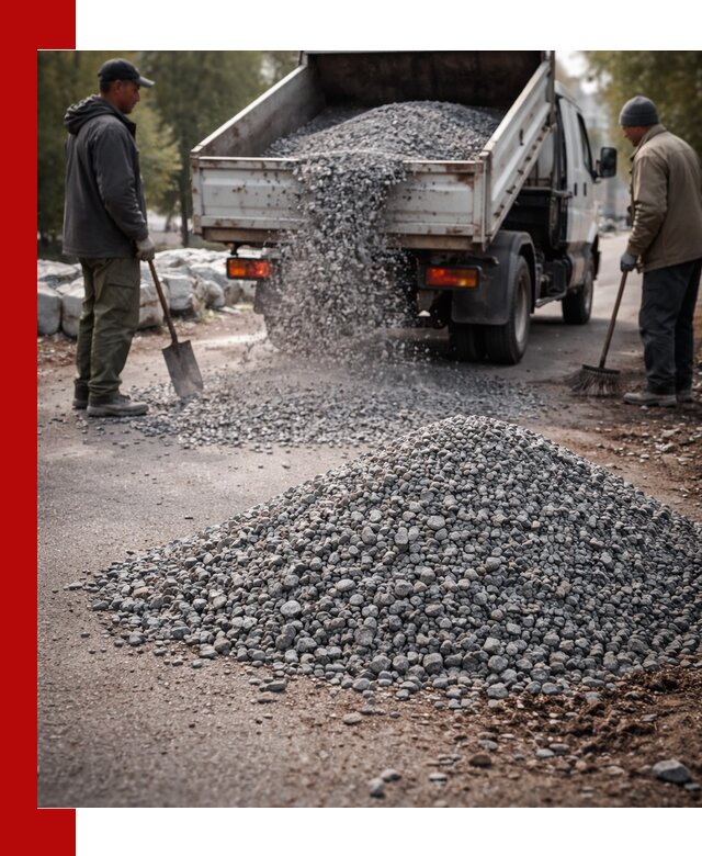 Гранитная крошка для посыпки дорог и тротуаров в Урюпинске