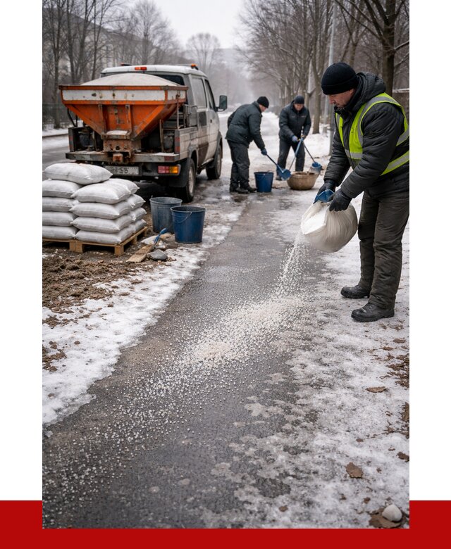 Реагент против гололеда в Урюпинске с доставкой от 4635 р. | ПРОНЕРУДРюп