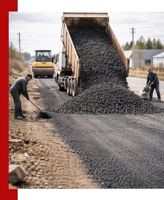 Асфальтовая крошка для дорог в Урюпинске — поставка и доставка