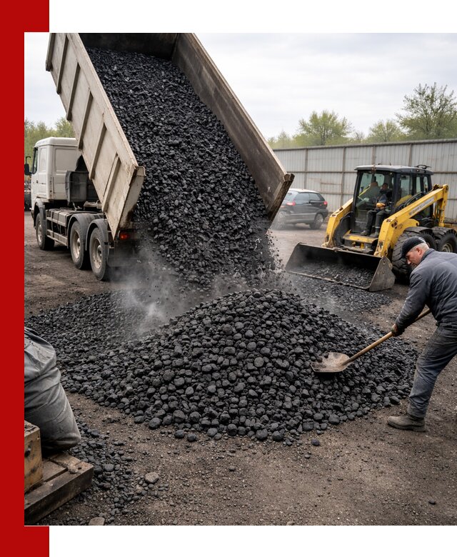 Доставка угля орех в Урюпинске оптом и в розницу