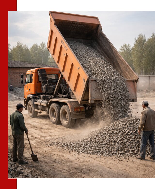 Доставка самосвалом 20 м3 в Урюпинске быстро и надежно