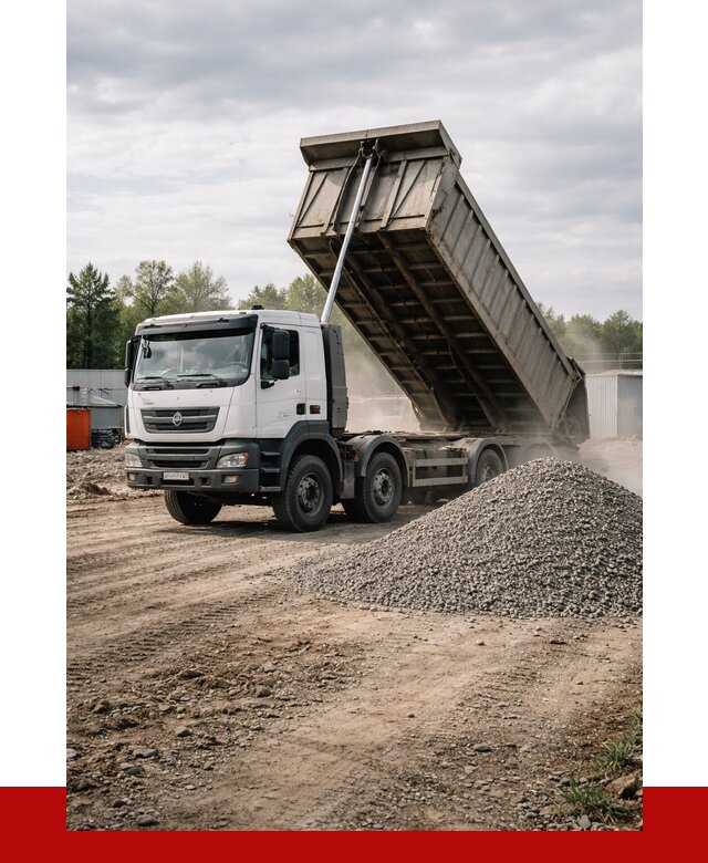 Доставка самосвалом 40 кубов в Урюпинске от 9271 р. | ПРОНЕРУДРюп