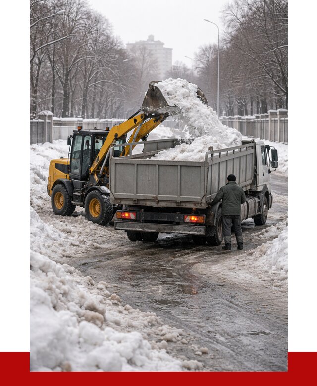 Вывоз снега с погрузкой в Урюпинске от 3605 р. ПРОНЕРУДРюп