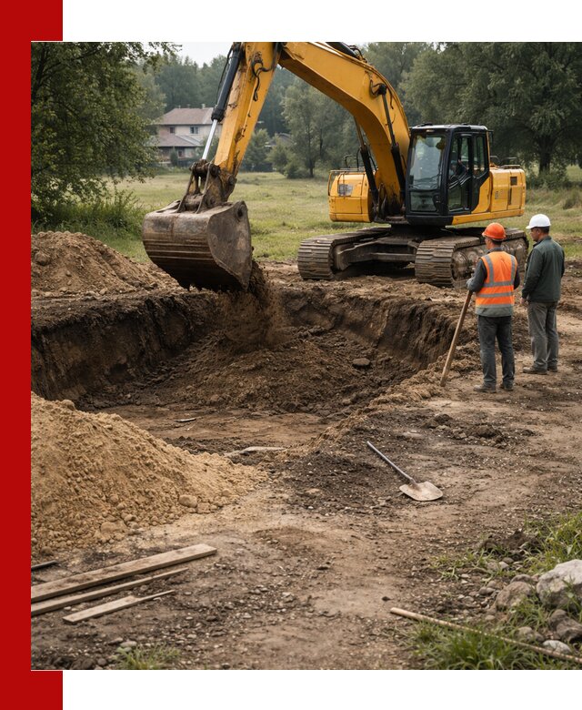 Рытье котлована под фундамент в Урюпинске (быстро и недорого)