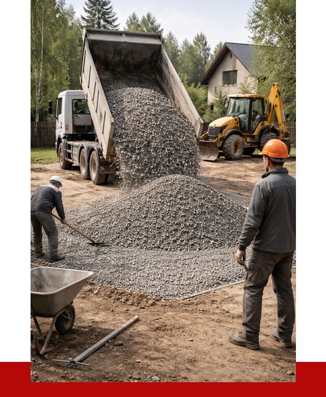 Отсыпка участка щебнем в Урюпинске от 6696 р. ПРОНЕРУДРюп