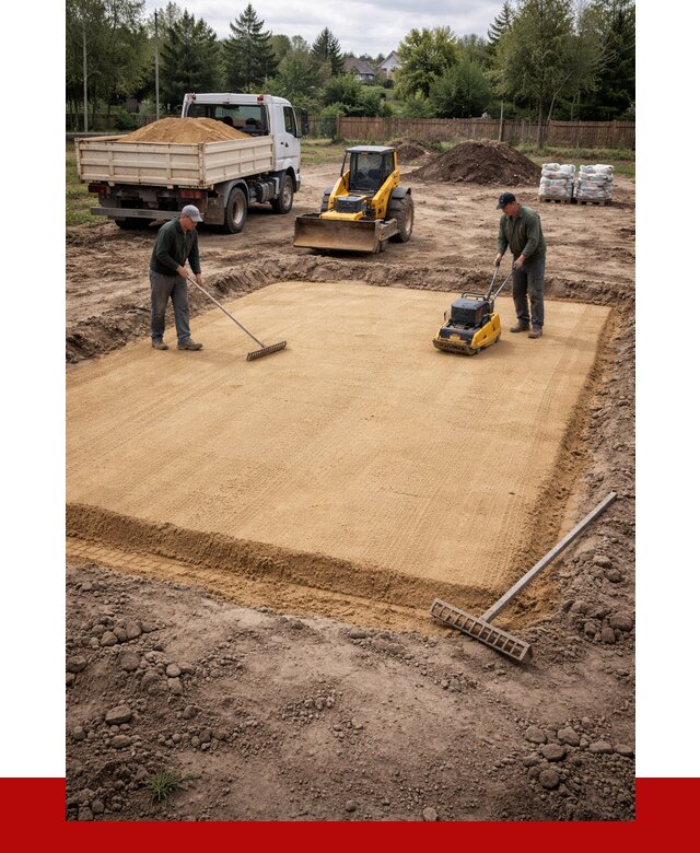 Устройство песчаной подушки в Урюпинске от 4635 р. ПРОНЕРУДРюп