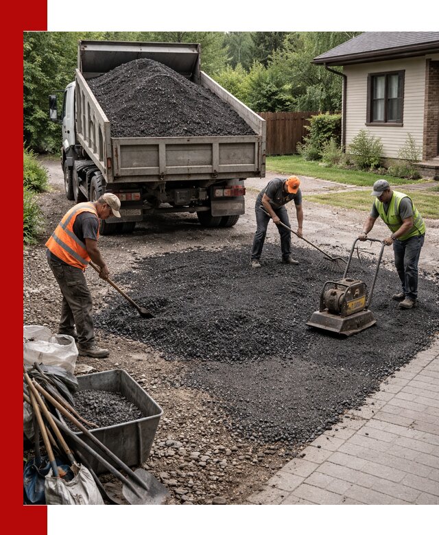 Асфальтовая крошка для двора с доставкой в Урюпинске